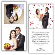 Press Printed Cards/Folded Card/Thank You Cards/Spine On Top/001 Square