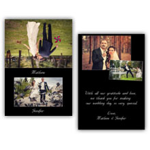 Press Printed Cards/Folded Card/Thank You Cards/Spine On Top/004 Landscape