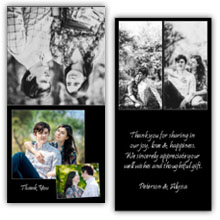 Press Printed Cards/Folded Card/Thank You Cards/Spine On Top/003 Square