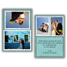 Press Printed Cards/Folded Card/Thank You Cards/Spine On Top/028 Landscape