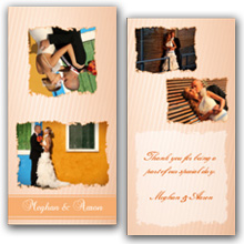 Press Printed Cards/Folded Card/Thank You Cards/Spine On Top/020 Square