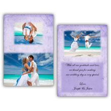 Press Printed Cards/Folded Card/Thank You Cards/Spine On Top/025 Landscape