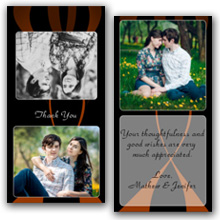 Press Printed Cards/Folded Card/Thank You Cards/Spine On Top/029 Square