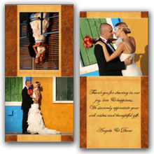 Press Printed Cards/Folded Card/Thank You Cards/Spine On Top/026 Square