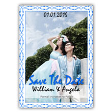 Press Printed Cards/Flat Card/Save The Date/029 Portrait