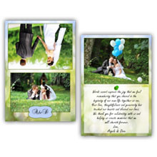 Press Printed Cards/Folded Card/Thank You Cards/Spine On Top/009 Landscape