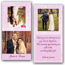 Press Printed Cards/Folded Card/Thank You Cards/Spine On Top/023 Square