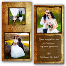 Press Printed Cards/Folded Card/Thank You Cards/Spine On Top/033 Square